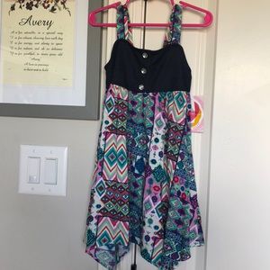 Toddler girl colorful print dress